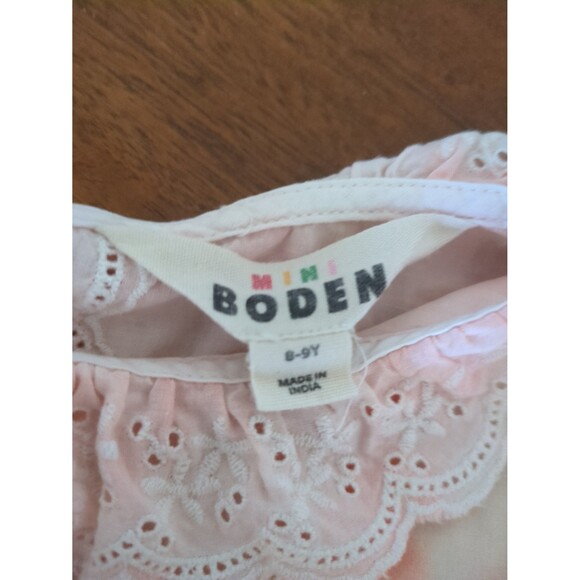 Mini Boden Girls Tie Dye Broderie Top and skirt set size 8/9 EUC - Picture 7 of 10